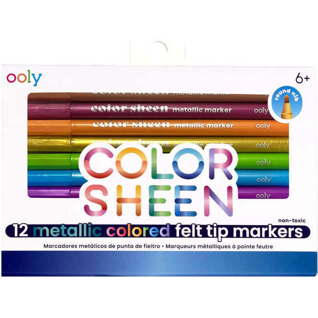 Color Sheen Metallic Markers set of 12, Metallic