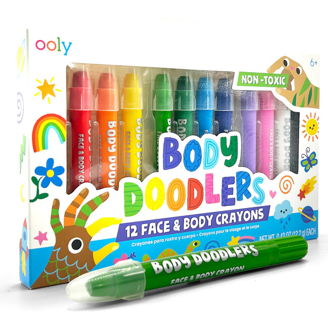 Body Doodlers Face & Body Crayons, Multi