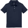 Short Sleeve Flexknit Polo, Dark Navy - Polo Shirts - 1 - thumbnail