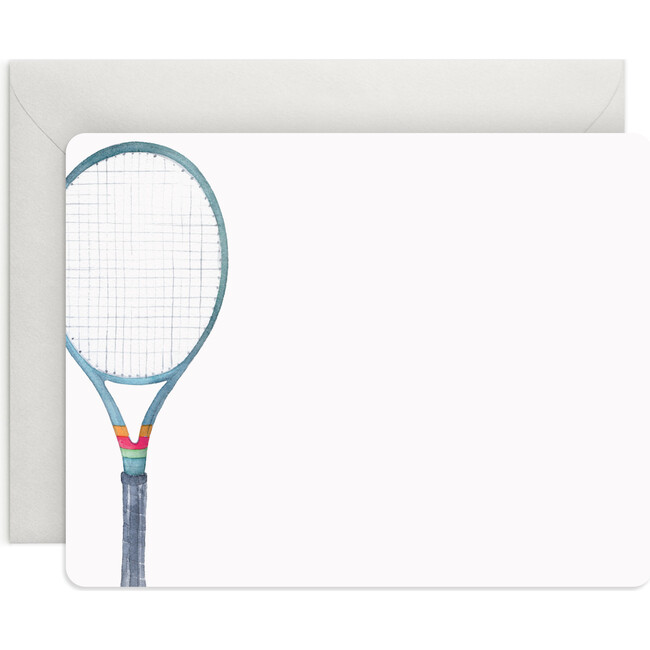 Set of 8 Flat Noteacrds, Tennis - Paper Goods - 2