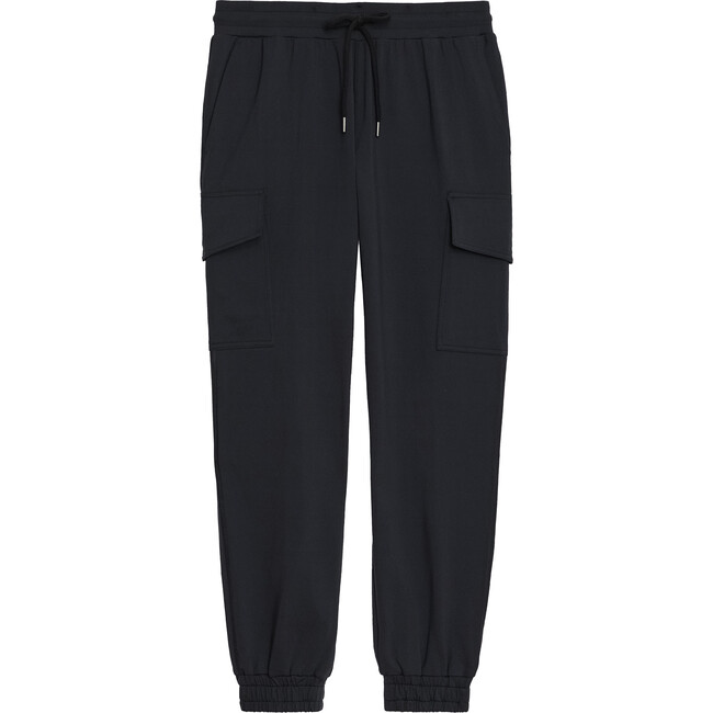 Women's Supplex Cargo Tapered Relaxed Fit Cargo Pant, Black