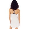 Women's Simona Airweight Racer Back Tank Dress, White & Indigo - Dresses - 2