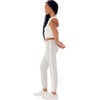 Women's Sonja Striped Fleece Sweatpant, Heather Grey & White - Sweatpants - 3