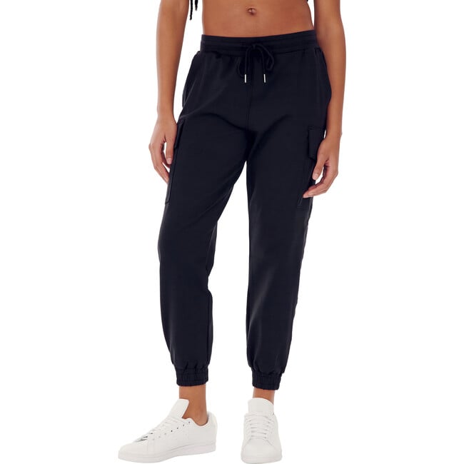 Women's Supplex Cargo Tapered Relaxed Fit Cargo Pant, Black - Pants - 4