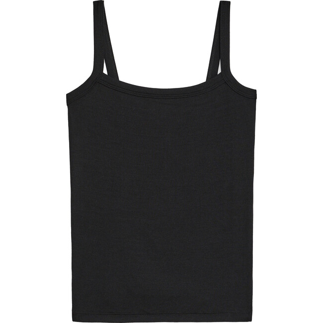 Women's Romy Rib Square Neck Tank, Black