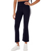 Women's Raquel High Waist Crop Pant , Black & White - Pants - 2