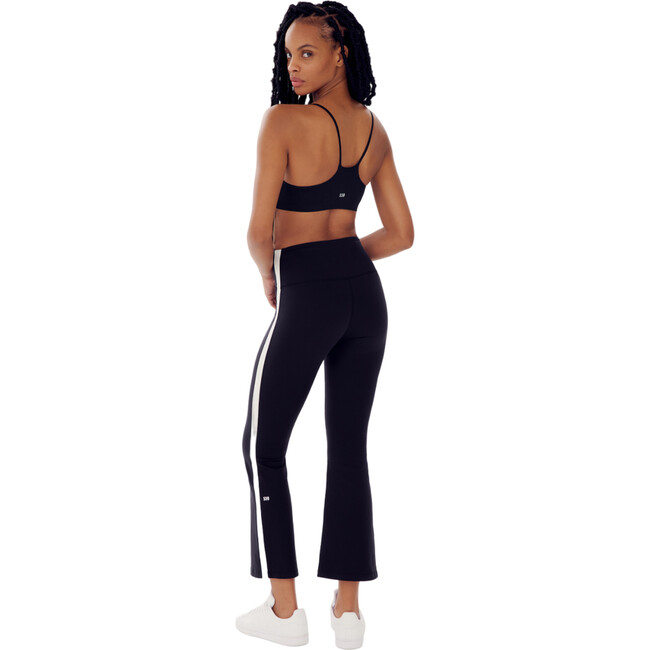 Women's Raquel High Waist Crop Pant , Black & White - Pants - 5