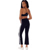 Women's Raquel High Waist Crop Pant , Black & White - Pants - 5