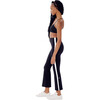 Women's Raquel High Waist Crop Pant , Black & White - Pants - 6