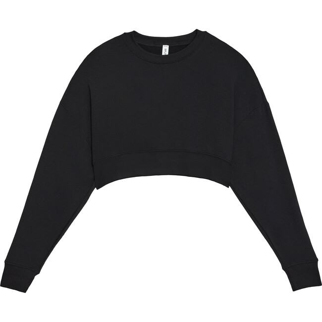 Women's Noah Fleece Crop Sweatshirt, Black