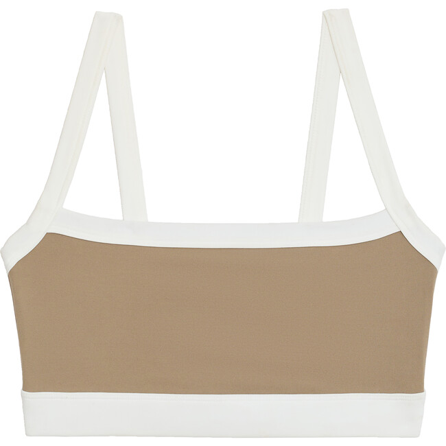 Women's Monah Techflex Rigor Bra, Latte & White