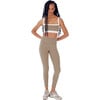 Women's Monah Techflex Rigor Bra, Latte & White - Bras - 2