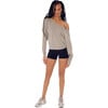 Women's Indy Dolman Fleece Sweatshirt, Latte - Sweatshirts - 2