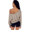 Women's Indy Dolman Fleece Sweatshirt, Latte - Sweatshirts - 4