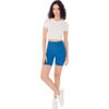 Women's Ella High Waist Airweight Shorts, Stone Blue & Indigo - Shorts - 2