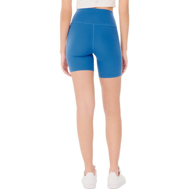 Women's Ella High Waist Airweight Shorts, Stone Blue & Indigo - Shorts - 4