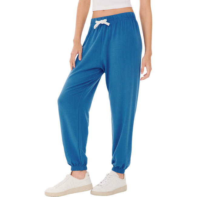 Women's Andie Oversized Fleece Sweatpant, Stone Blue