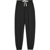 Women's Andie Oversized Fleece Sweatpant, Black - Sweatpants - 1 - thumbnail