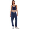 Women's Andie Oversized Fleece Sweatpant, Indigo - Sweatpants - 2