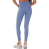 Women's Clare High Waist Rigor Ankle Legging, Steel Blue & White - Leggings - 4