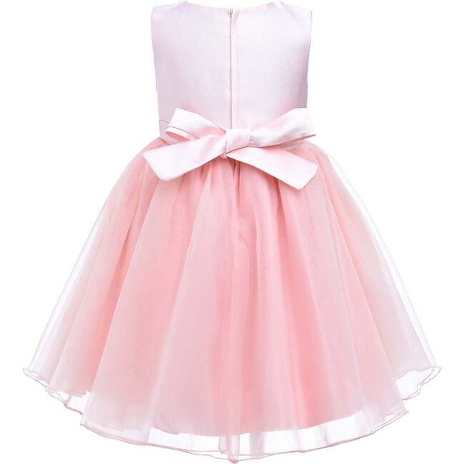 Felice Tulle Bow Dress, Blush - Dresses - 3