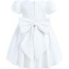 Leona Floral Teacup Bow Dress, Ivory - Dresses - 4