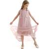 Violeta Sleeveless Ruffle Overlay Dress, Pink - Dresses - 3