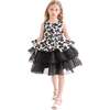 Nazareen Floral Tiered Dress, Black - Dresses - 4