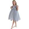 Janelle Applique Teacup Gown, Grey - Dresses - 3