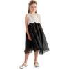 Menorca Polka Dot Dress, Black - Dresses - 3