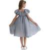 Janelle Applique Teacup Gown, Grey - Dresses - 4