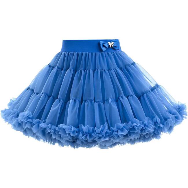 Bow Tulle Skirt, Blue