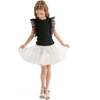 Frilled Satin Skirt, White - Skirts - 2