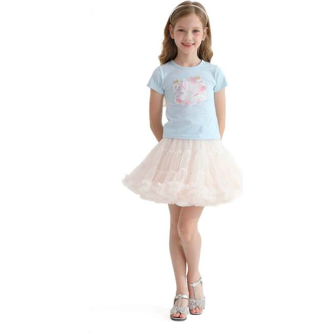 Bow Tulle Skirt, White - Skirts - 2