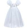 Janelle Applique Teacup Gown, White - Dresses - 1 - thumbnail