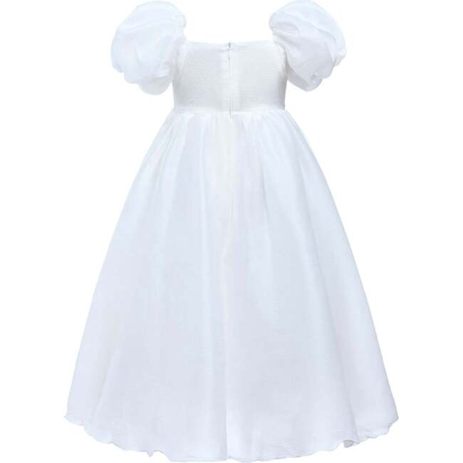 Janelle Applique Teacup Gown, White - Dresses - 4