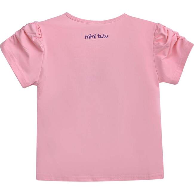 Bear Applique T-Shirt, Pink - T-Shirts - 2