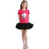 Raspberry Unicorn Applique T-Shirt, Pink - T-Shirts - 2