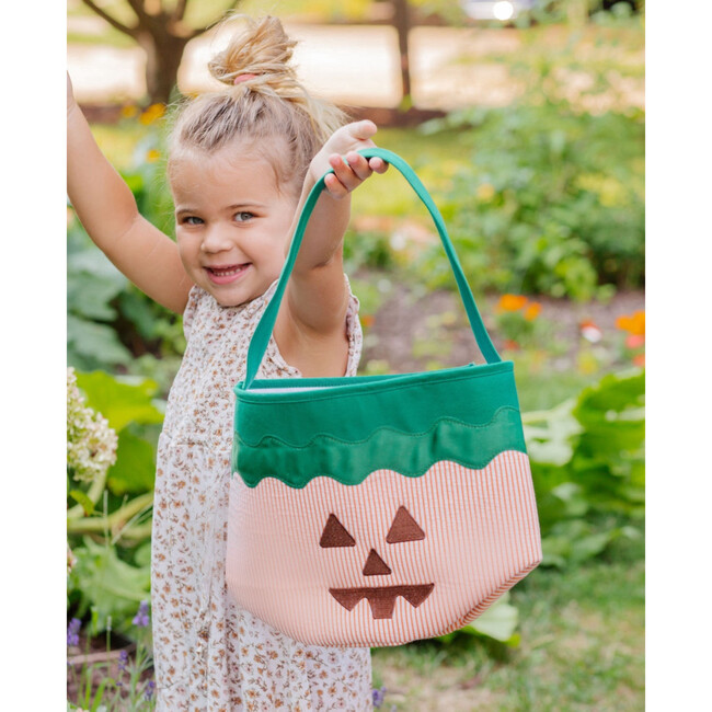 Bits & Bows x Maisonette Halloween Pumpkin Tote - Trick or Treat Baskets - 4