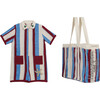 Set of 2 Terry Bag, Marina Stripes + Terry Overall, Marina Stripes - Mixed Accessories Set - 1 - thumbnail