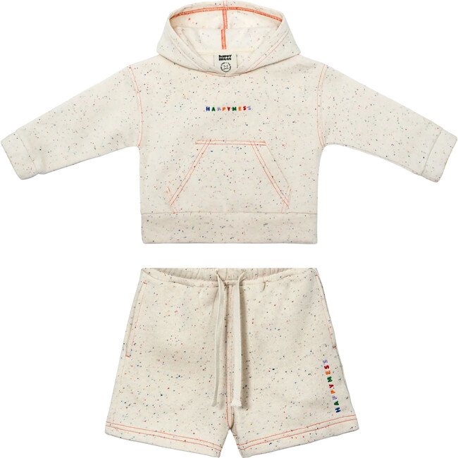 Set of 2 Confetti Hoodie + Confetti Shorts