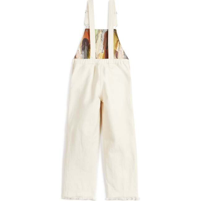 Florbela Cru Dungarees, Ecru - Overalls - 3