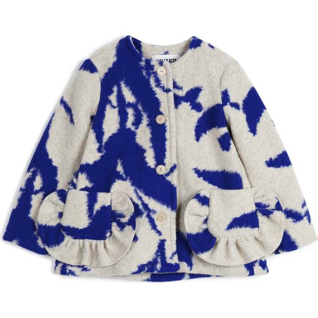 Eunice Azulejo Coat, Print - Coats - 1