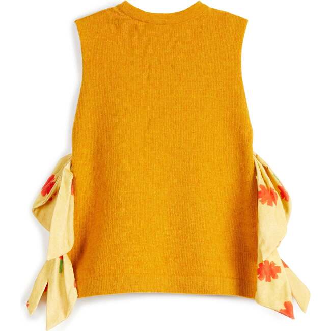 Melissa Mostarda Vest, Mustard - Vests - 3