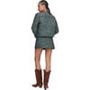 The Women's Amari Quilted Jacket, Fleur Chintz Bottle Green - Jackets - 3