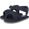 Tobi Nubuck Cross Strap Sandals, Navy - Sandals - 1 - thumbnail