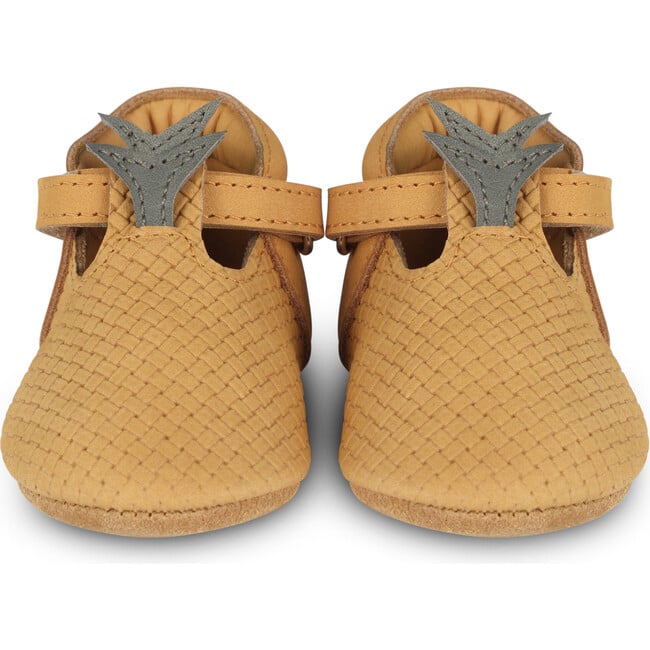 Nanoe Pineapple Nubuck T-Bar Shoes, Caramel Stamped - T-Straps - 3