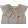 Emmi Ruffle Collar Sleeveless Blouse, Rose Powder - Blouses - 4