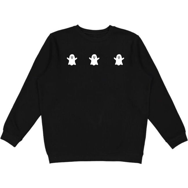 Ghost Halloween Adult Sweatshirt, Black