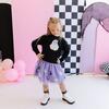 Girly Ghost Patch Halloween Sweatshirt, Black - Sweatshirts - 4
